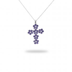 Lila 18k White Gold Plated Silver Necklace