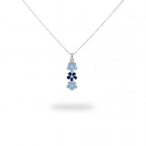 Blau 18k White Gold Plated Silver Necklace