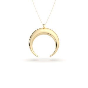 Luna 18k Yellow Gold Plated Silver Necklace
